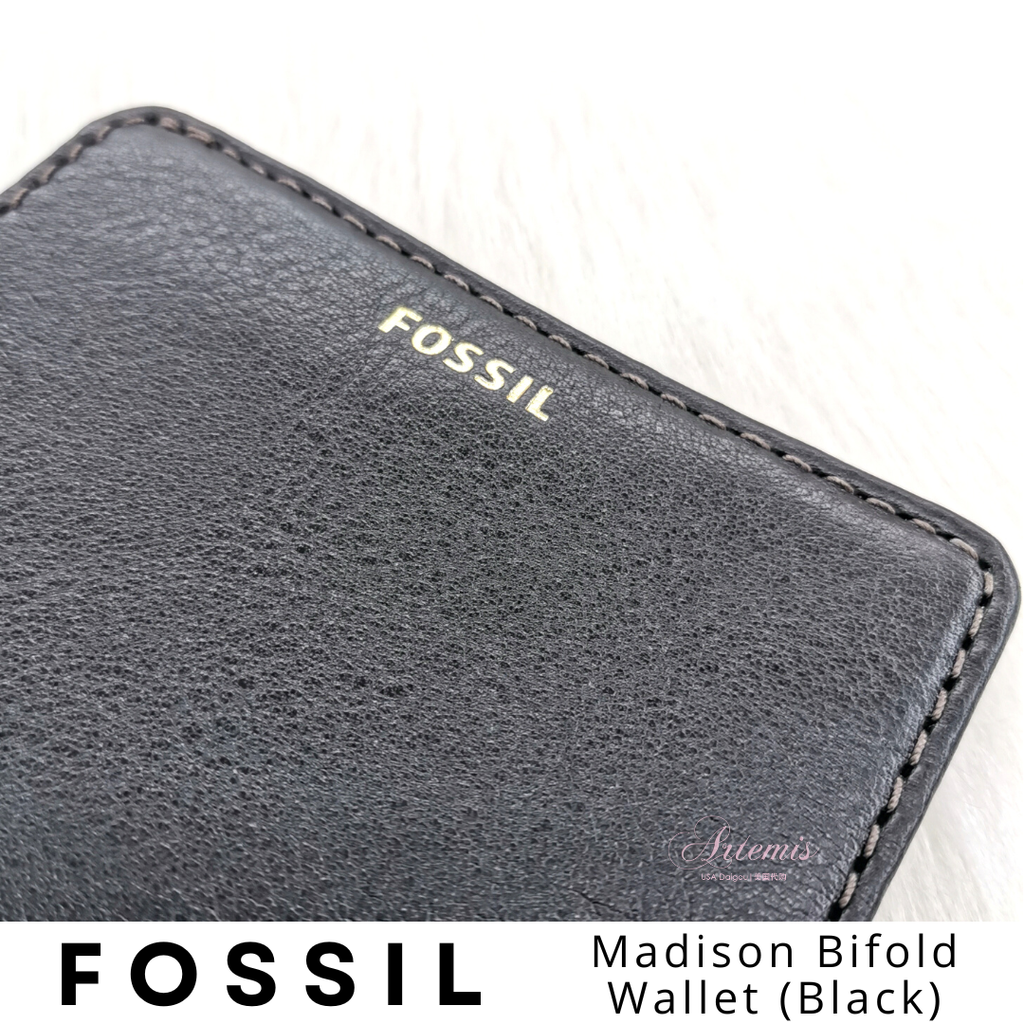 FOSSIL Madison Bifold Wallet (Black) (4)