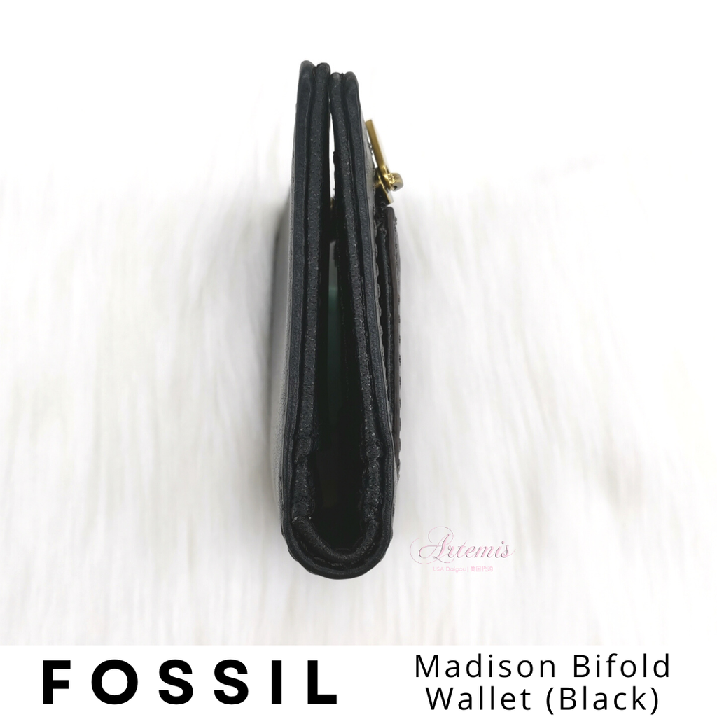 FOSSIL Madison Bifold Wallet (Black) (7)