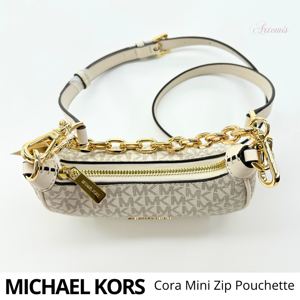 MICHAEL KORS Cora Mini Zip Pouchette – Artemis USA Daigou