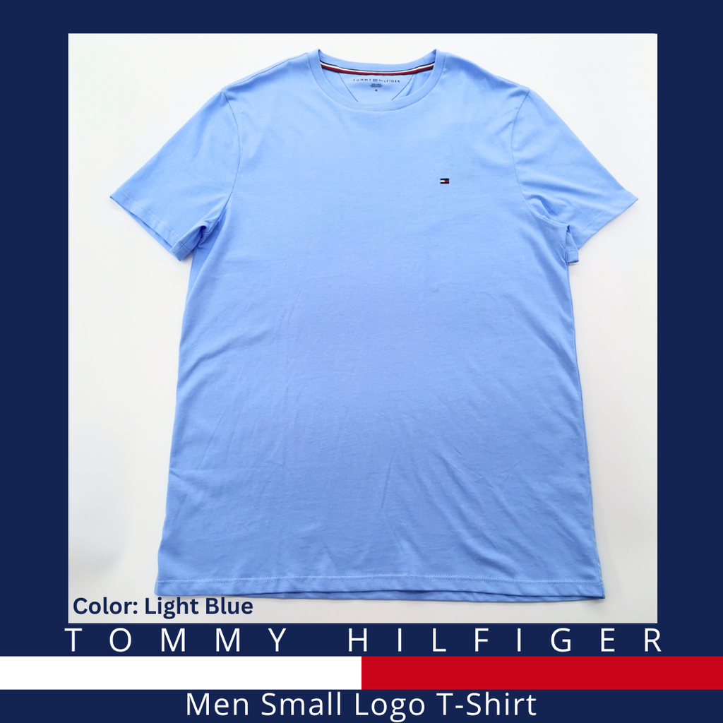 Tommy Hilfiger Men Small Logo T-Shirt (Blue) (3 Jan 2025)