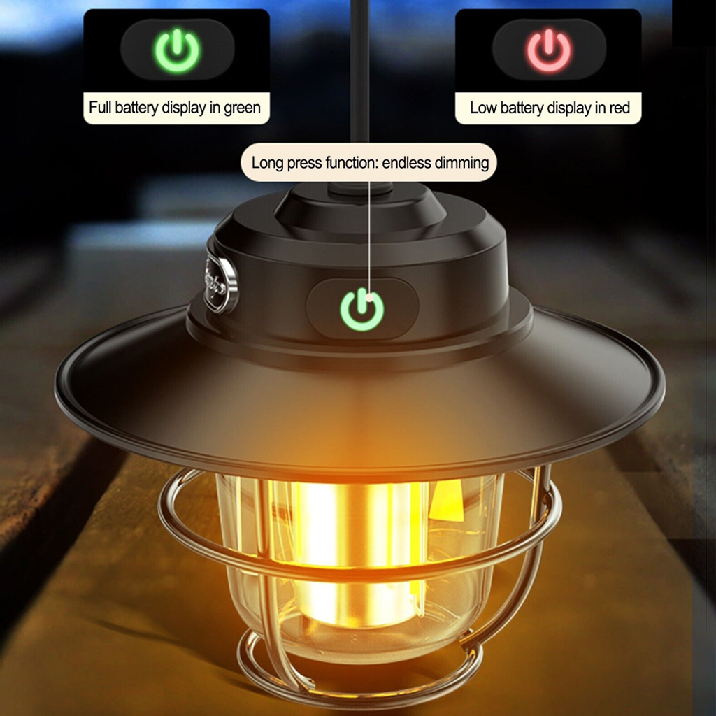 retro lamp on off