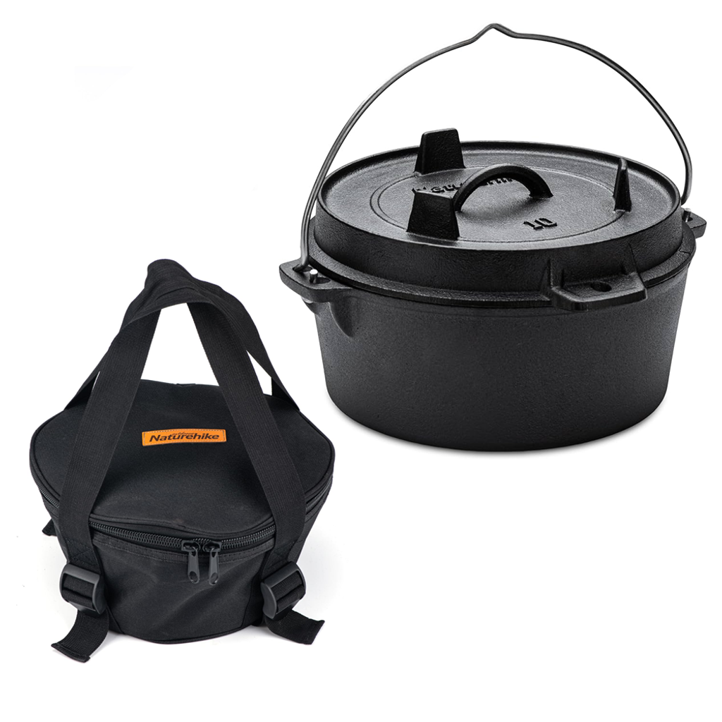 Naturehike Cast Iron Dutch Pot Black bag