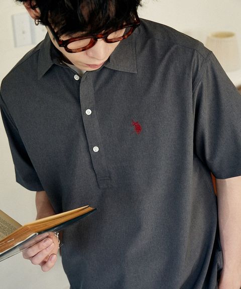 U.S. POLO USSN. × PUBLUX 亞麻短袖襯衫_2