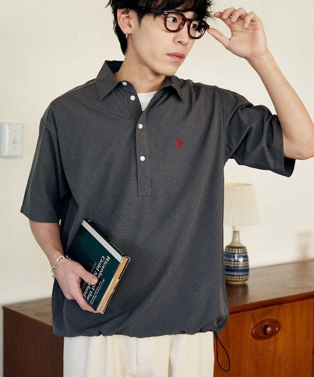 U.S. POLO USSN. × PUBLUX 亞麻短袖襯衫_24