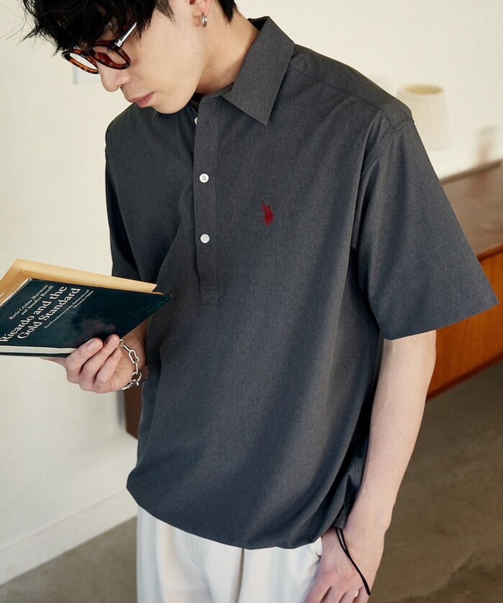 U.S. POLO USSN. × PUBLUX 亞麻短袖襯衫_25