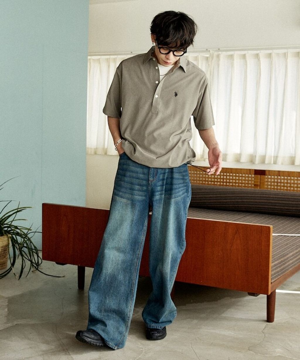 U.S. POLO USSN. × PUBLUX 亞麻短袖襯衫_9