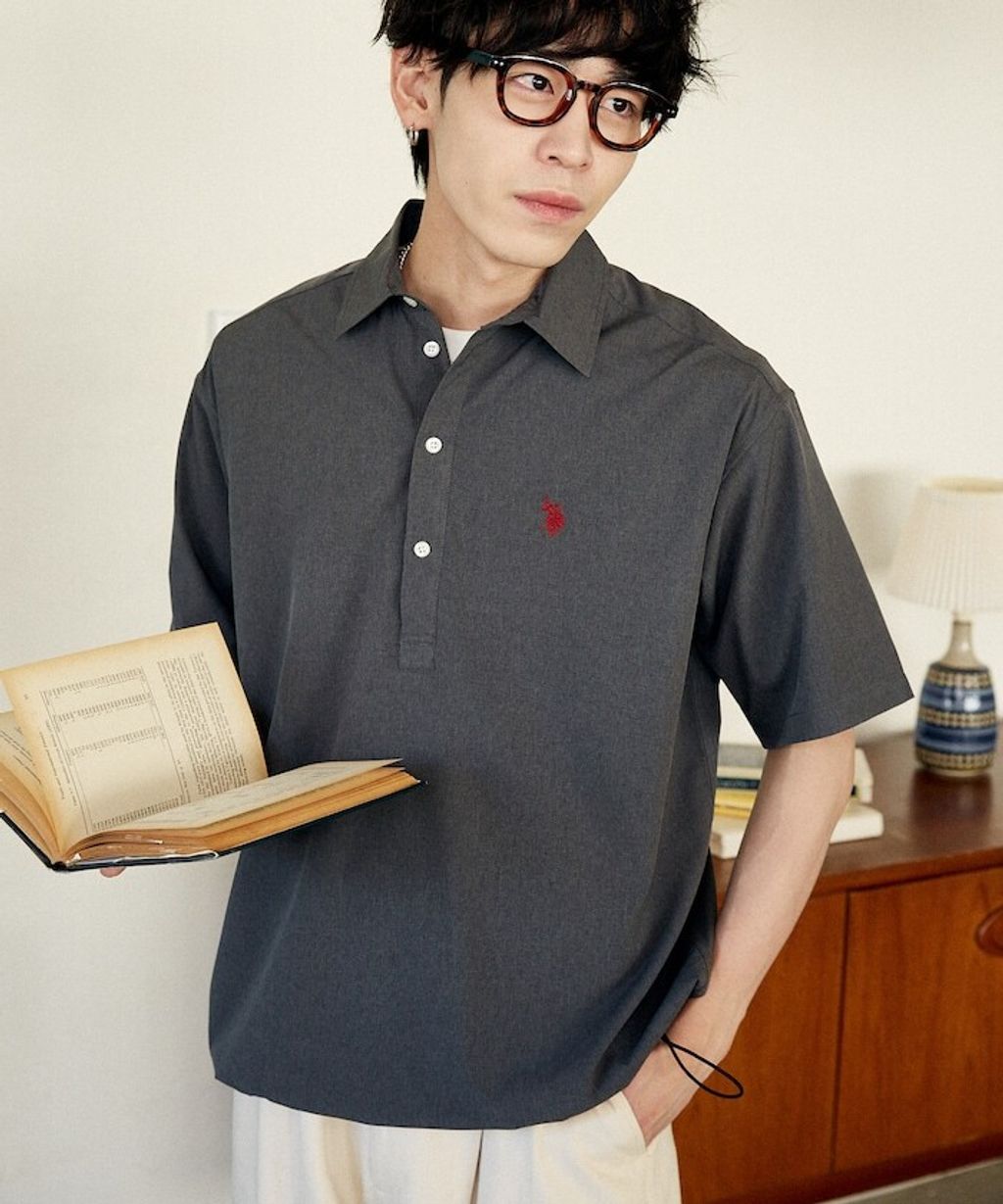 U.S. POLO USSN. × PUBLUX 亞麻短袖襯衫_28