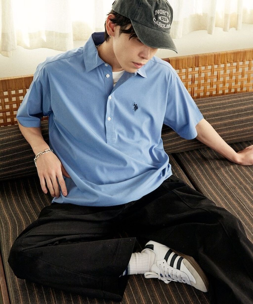 U.S. POLO USSN. × PUBLUX 亞麻短袖襯衫_15