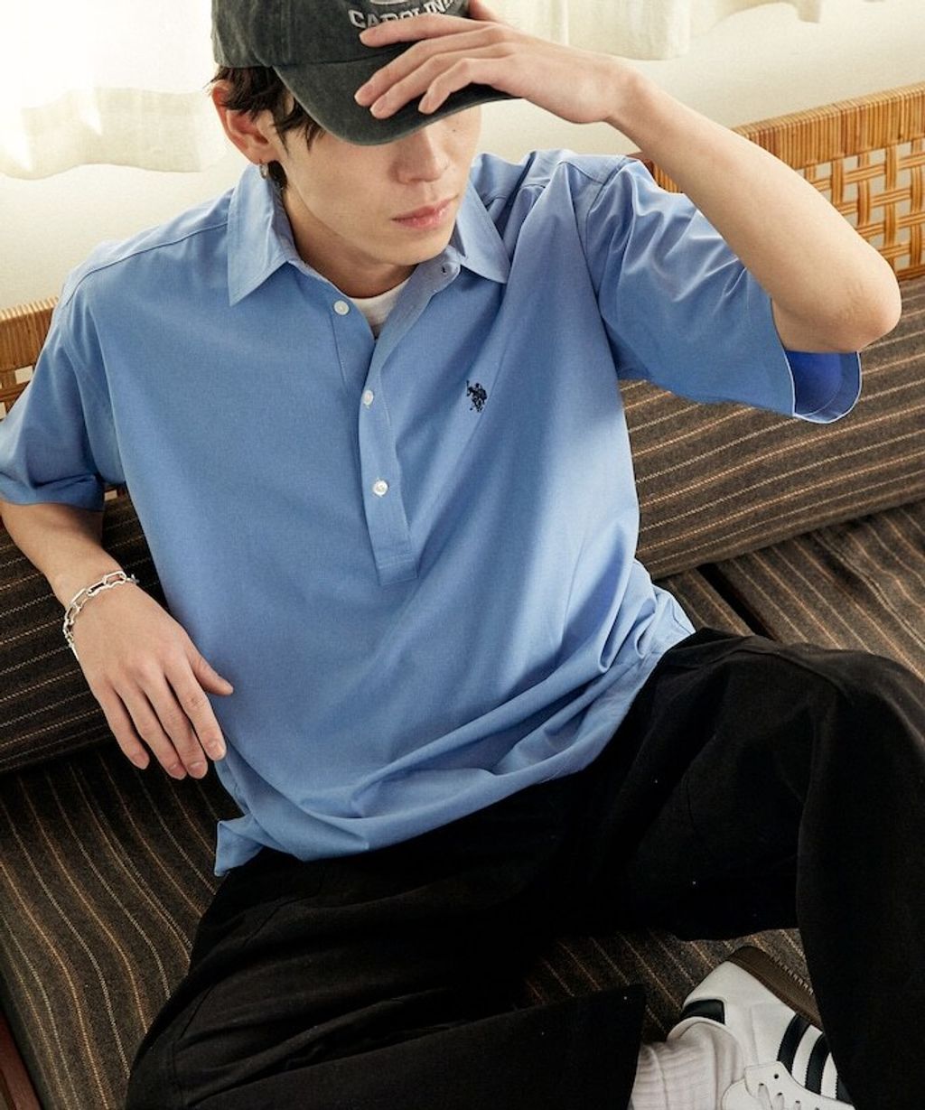 U.S. POLO USSN. × PUBLUX 亞麻短袖襯衫_14