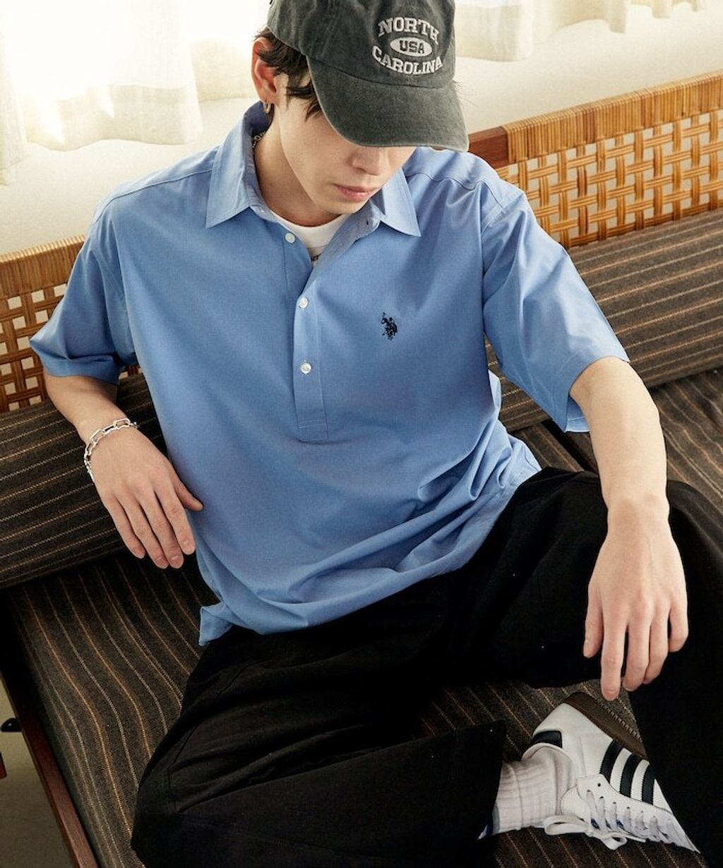 U.S. POLO USSN. × PUBLUX 亞麻短袖襯衫_20