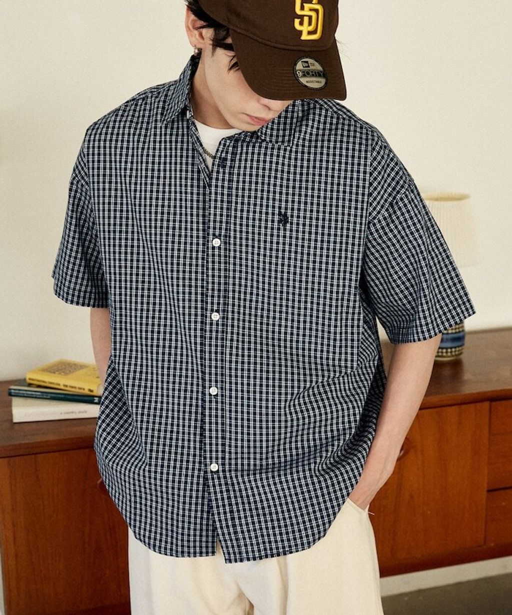 U.S. POLO USSN. × PUBLUX 格紋短袖襯衫_9
