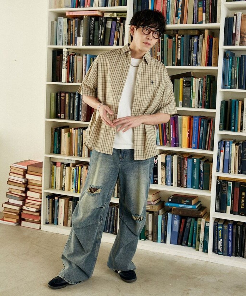 U.S. POLO USSN. × PUBLUX 格紋短袖襯衫_20