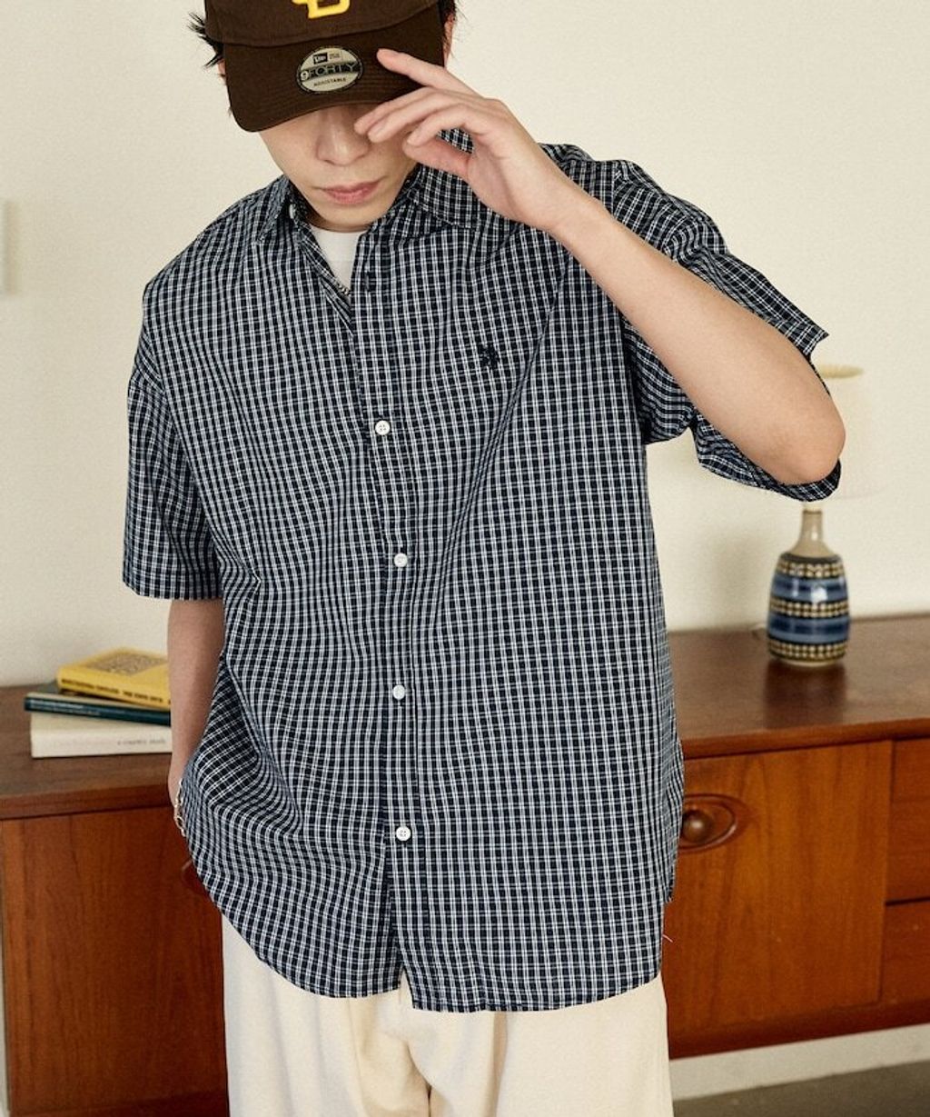 U.S. POLO USSN. × PUBLUX 格紋短袖襯衫_13