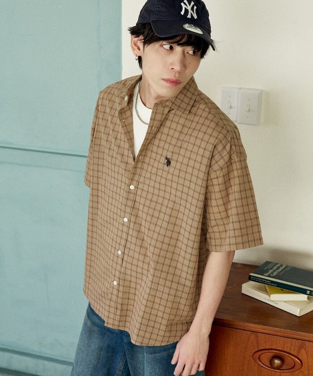 U.S. POLO USSN. × PUBLUX 格紋短袖襯衫_32