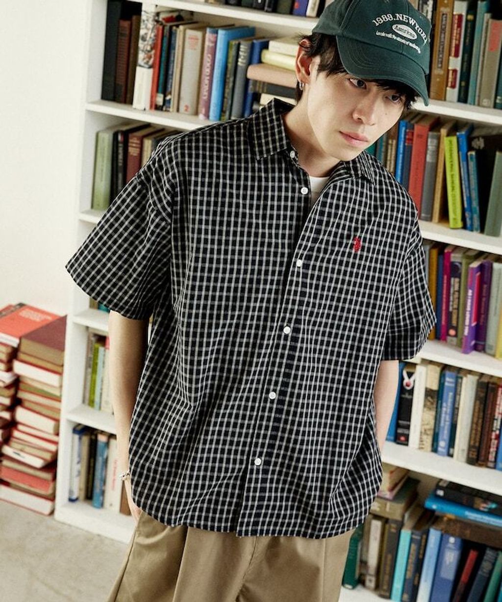 U.S. POLO USSN. × PUBLUX 格紋短袖襯衫_42