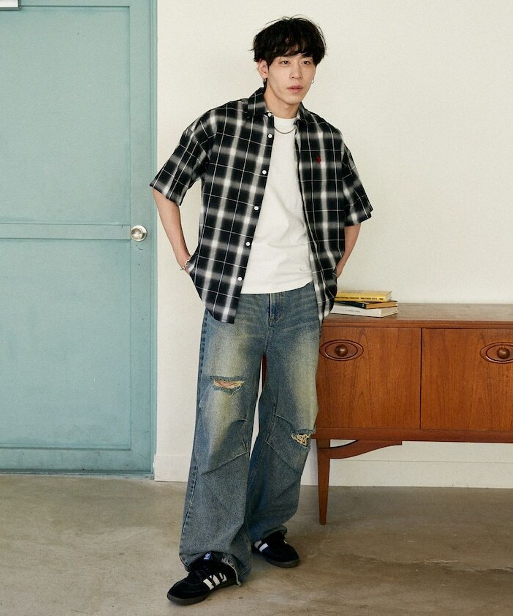 U.S. POLO USSN. × PUBLUX 格紋短袖襯衫_55