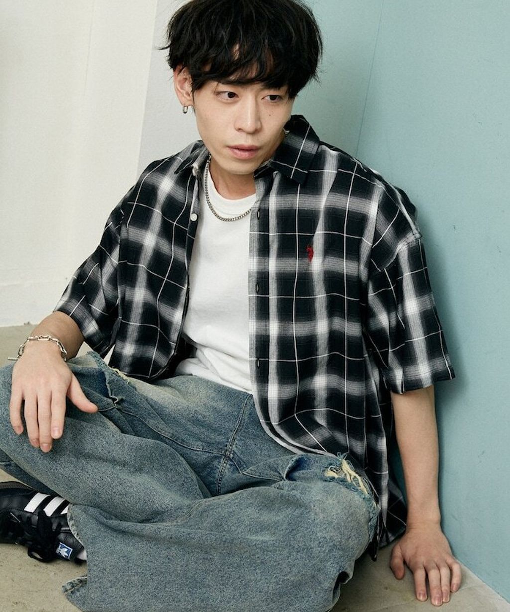 U.S. POLO USSN. × PUBLUX 格紋短袖襯衫_54