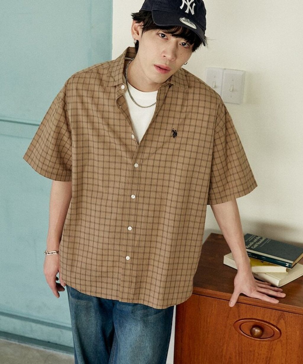 U.S. POLO USSN. × PUBLUX 格紋短袖襯衫_26