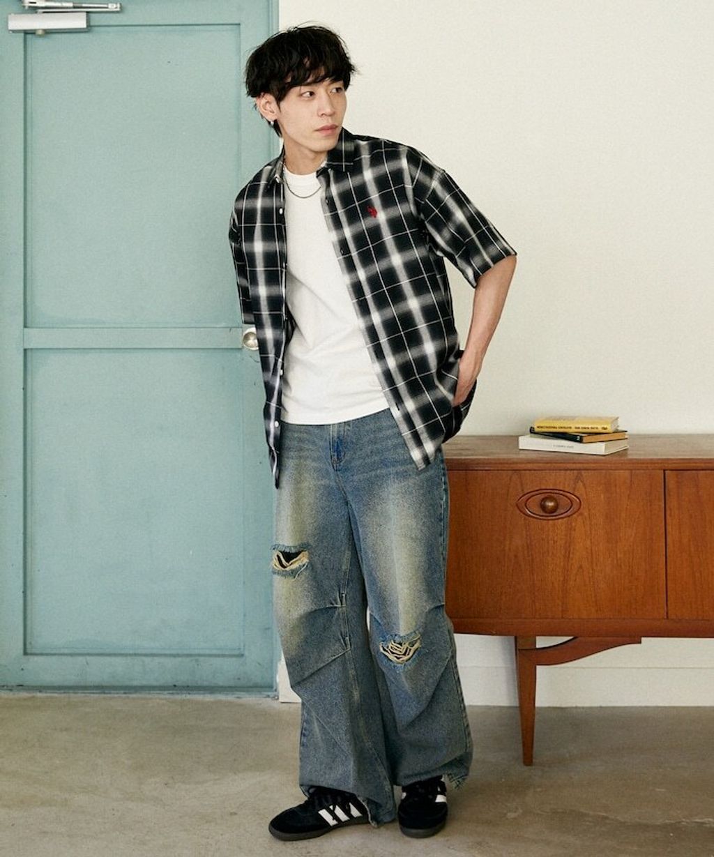 U.S. POLO USSN. × PUBLUX 格紋短袖襯衫_57