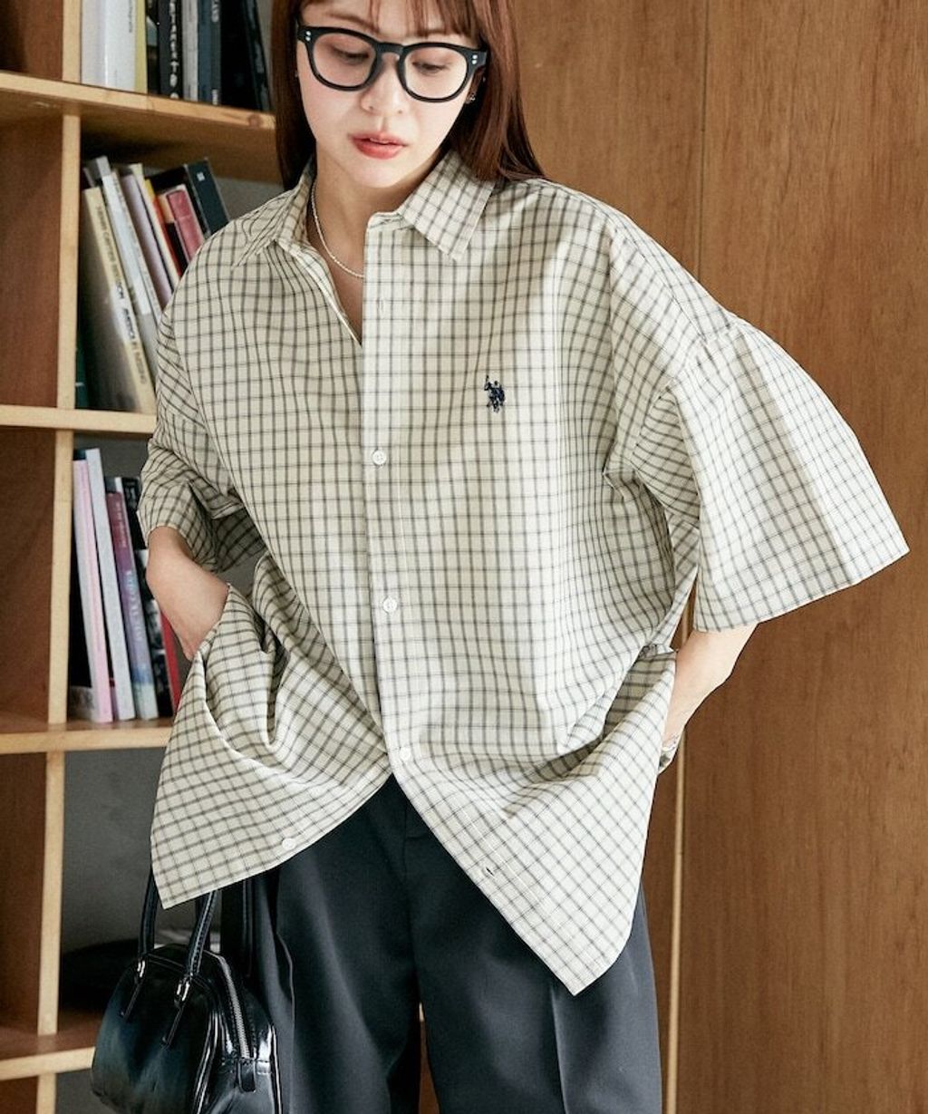 U.S. POLO USSN. × PUBLUX 格紋短袖襯衫_67