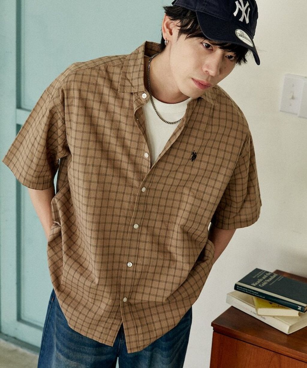 U.S. POLO USSN. × PUBLUX 格紋短袖襯衫_31