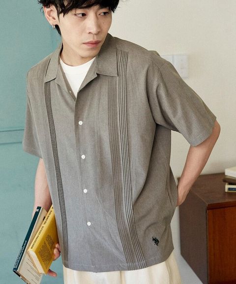 U.S. POLO USSN. × PUBLUX 細褶短袖襯衫_1