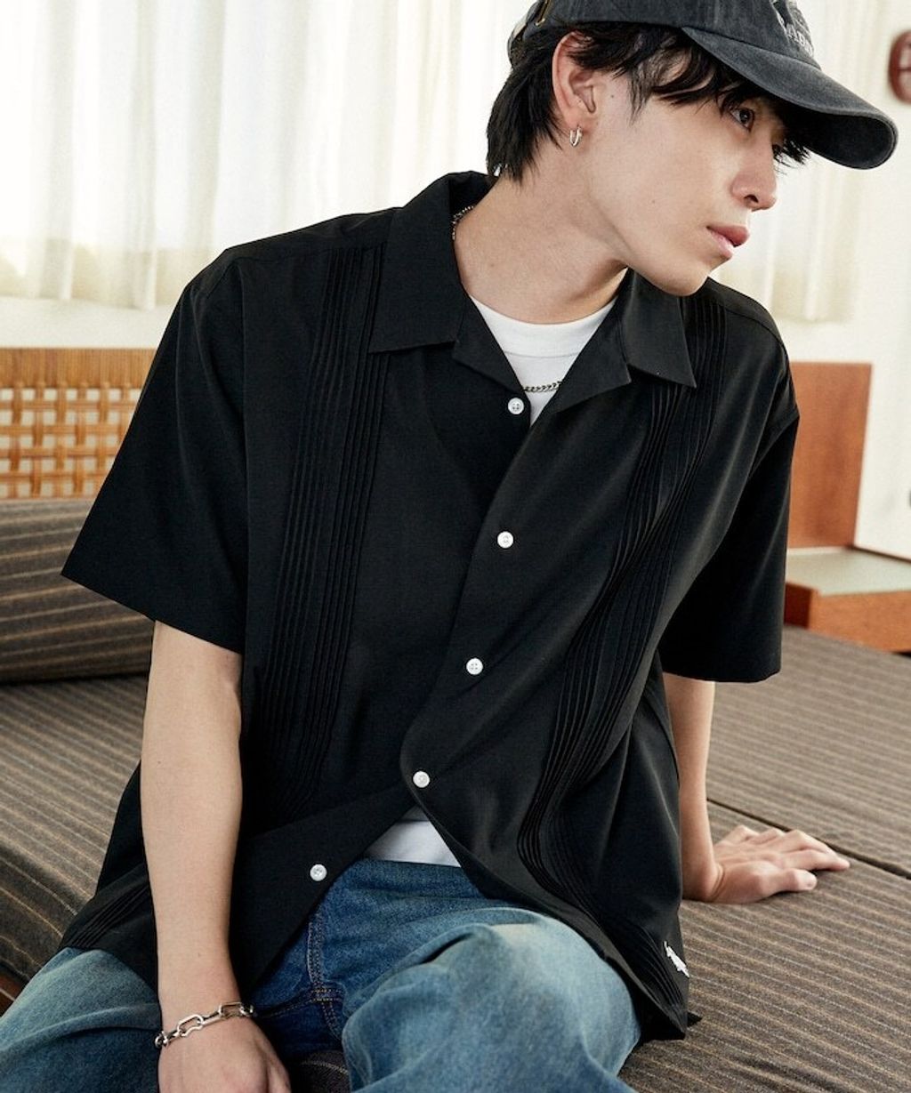 U.S. POLO USSN. × PUBLUX 細褶短袖襯衫_26