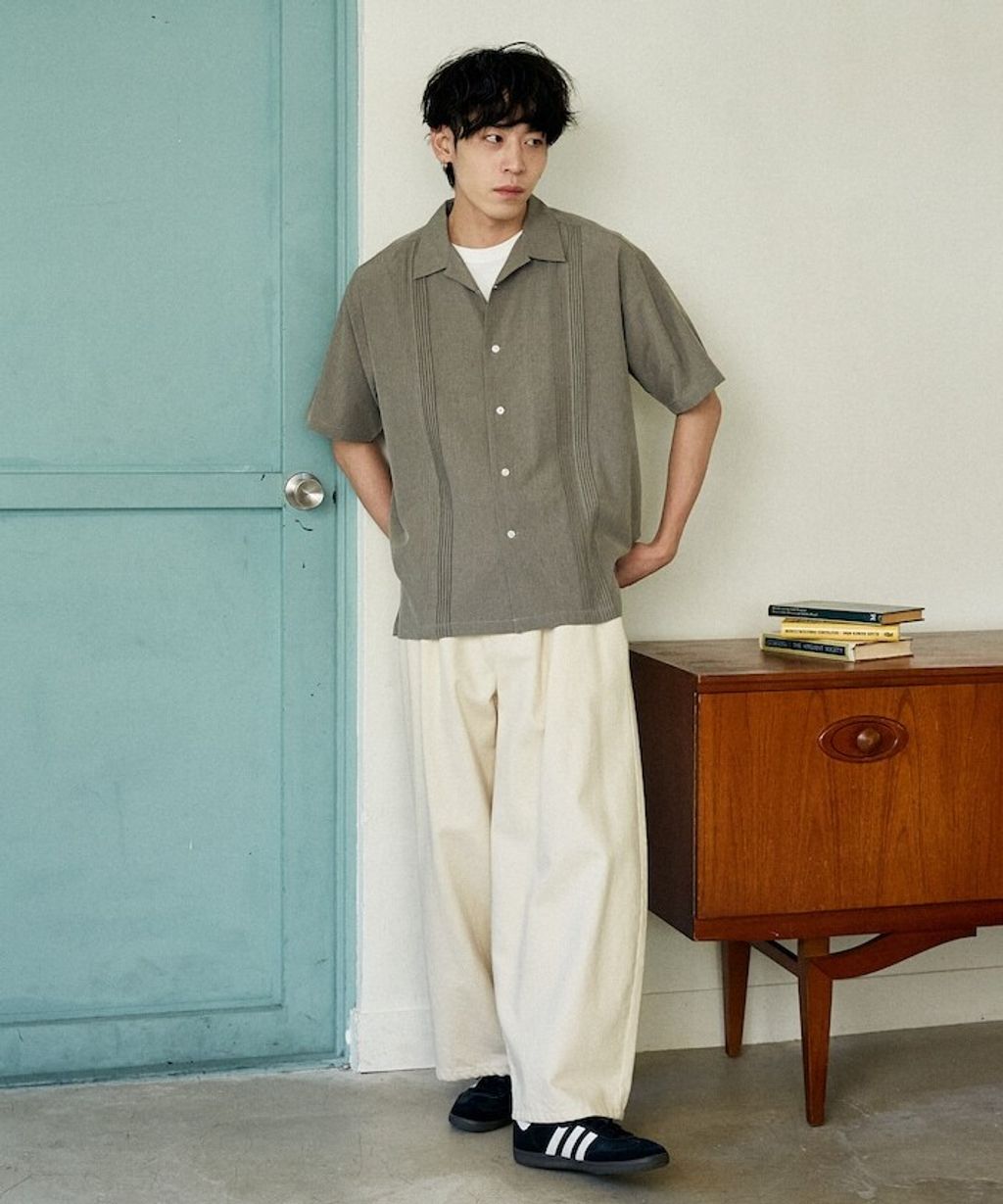 U.S. POLO USSN. × PUBLUX 細褶短袖襯衫_37