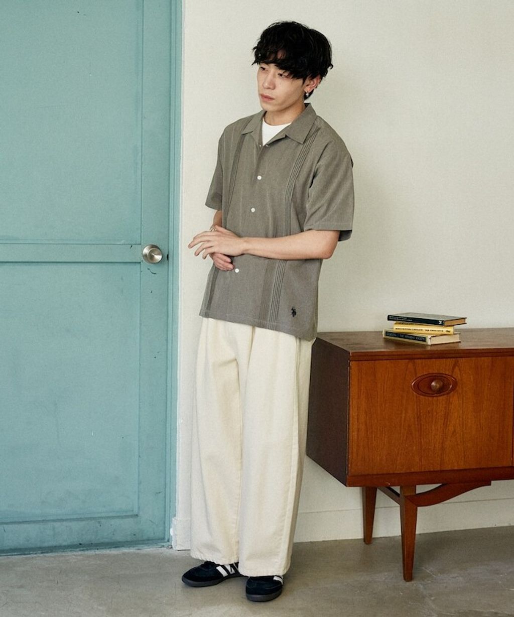 U.S. POLO USSN. × PUBLUX 細褶短袖襯衫_38