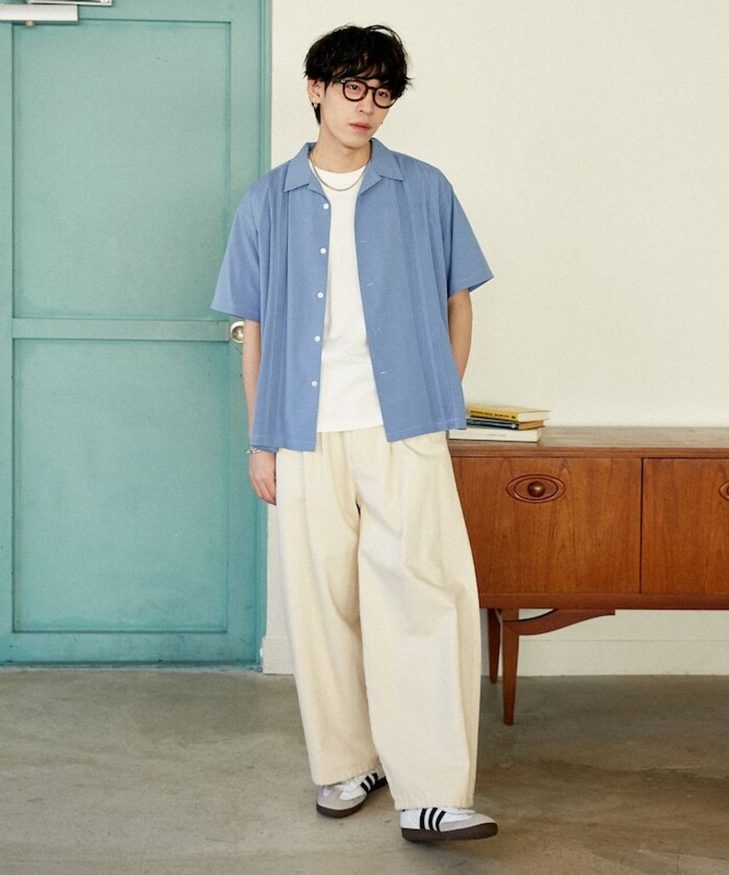 U.S. POLO USSN. × PUBLUX 細褶短袖襯衫_18