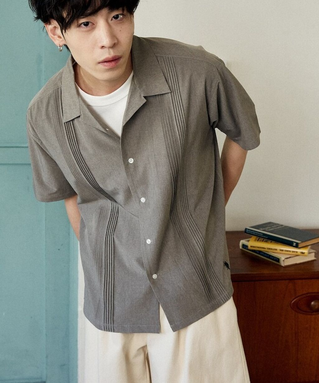 U.S. POLO USSN. × PUBLUX 細褶短袖襯衫_42