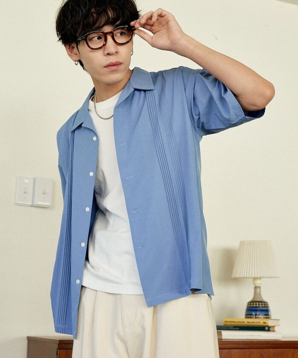 U.S. POLO USSN. × PUBLUX 細褶短袖襯衫_17