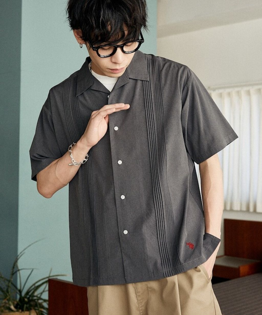 U.S. POLO USSN. × PUBLUX 細褶短袖襯衫_5