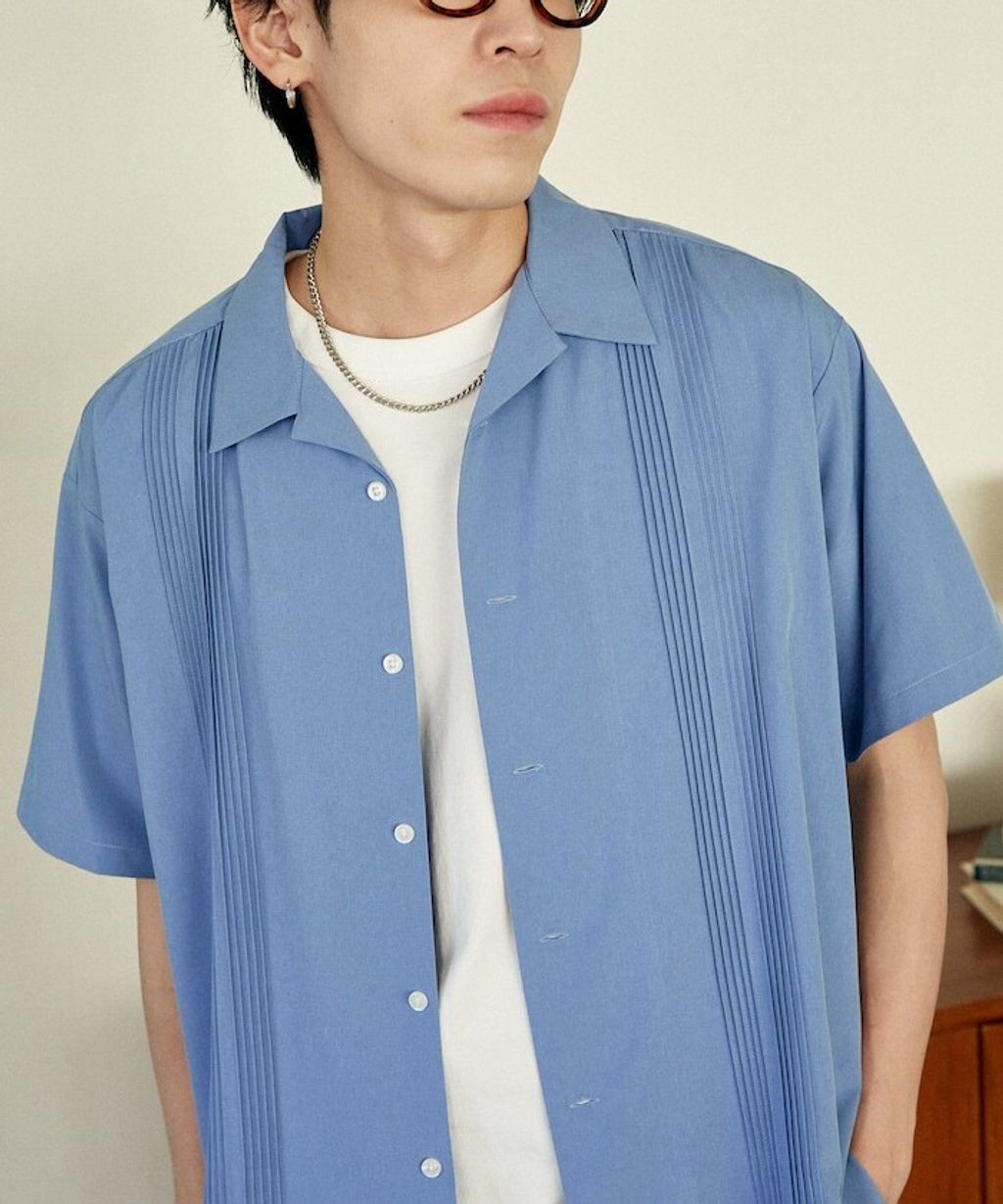 U.S. POLO USSN. × PUBLUX 細褶短袖襯衫_22