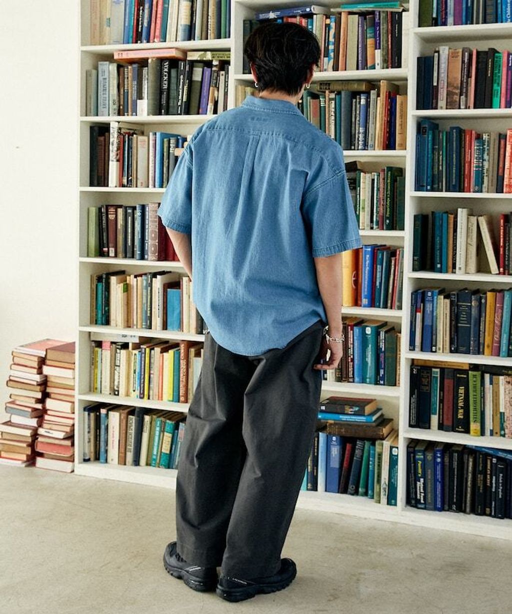 U.S. POLO USSN. × PUBLUX 丹寧短袖襯衫_10