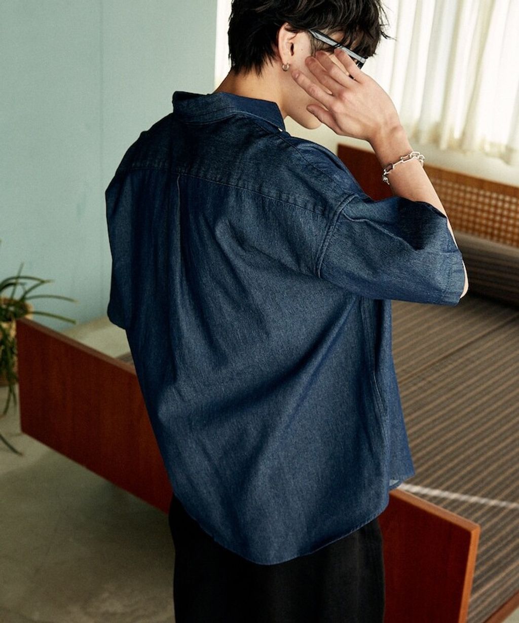 U.S. POLO USSN. × PUBLUX 丹寧短袖襯衫_16