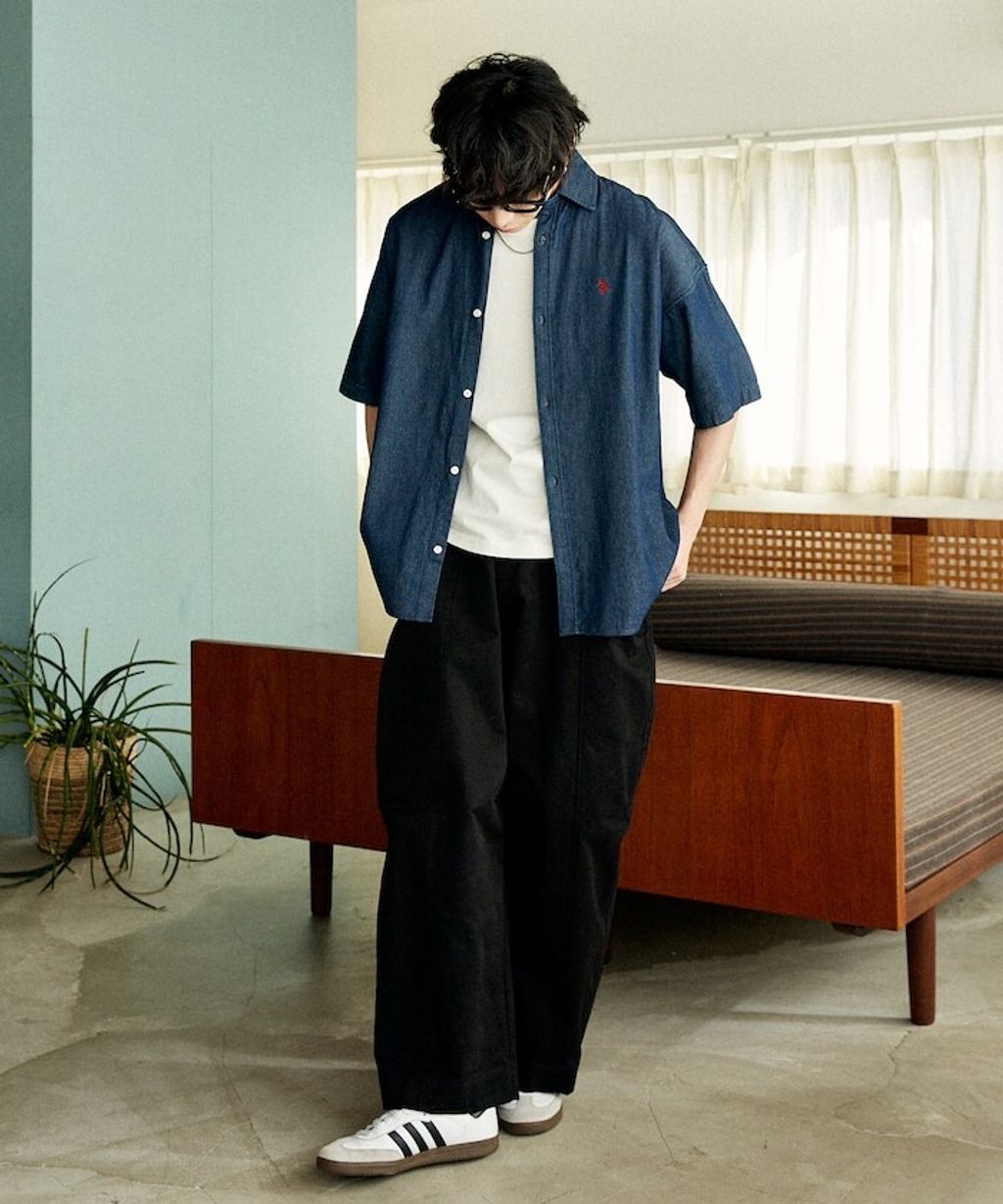 U.S. POLO USSN. × PUBLUX 丹寧短袖襯衫_21
