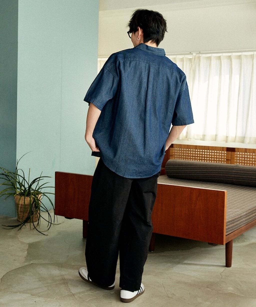 U.S. POLO USSN. × PUBLUX 丹寧短袖襯衫_22