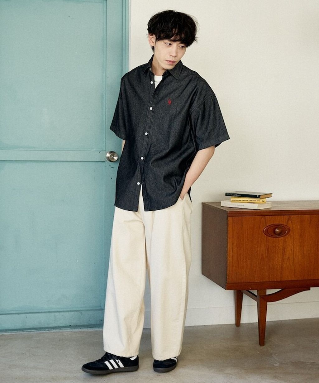 U.S. POLO USSN. × PUBLUX 丹寧短袖襯衫_31