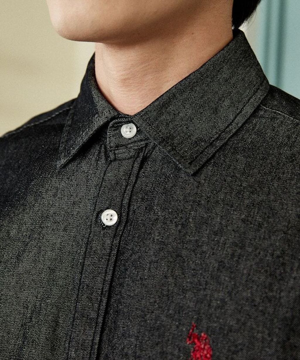 U.S. POLO USSN. × PUBLUX 丹寧短袖襯衫_37