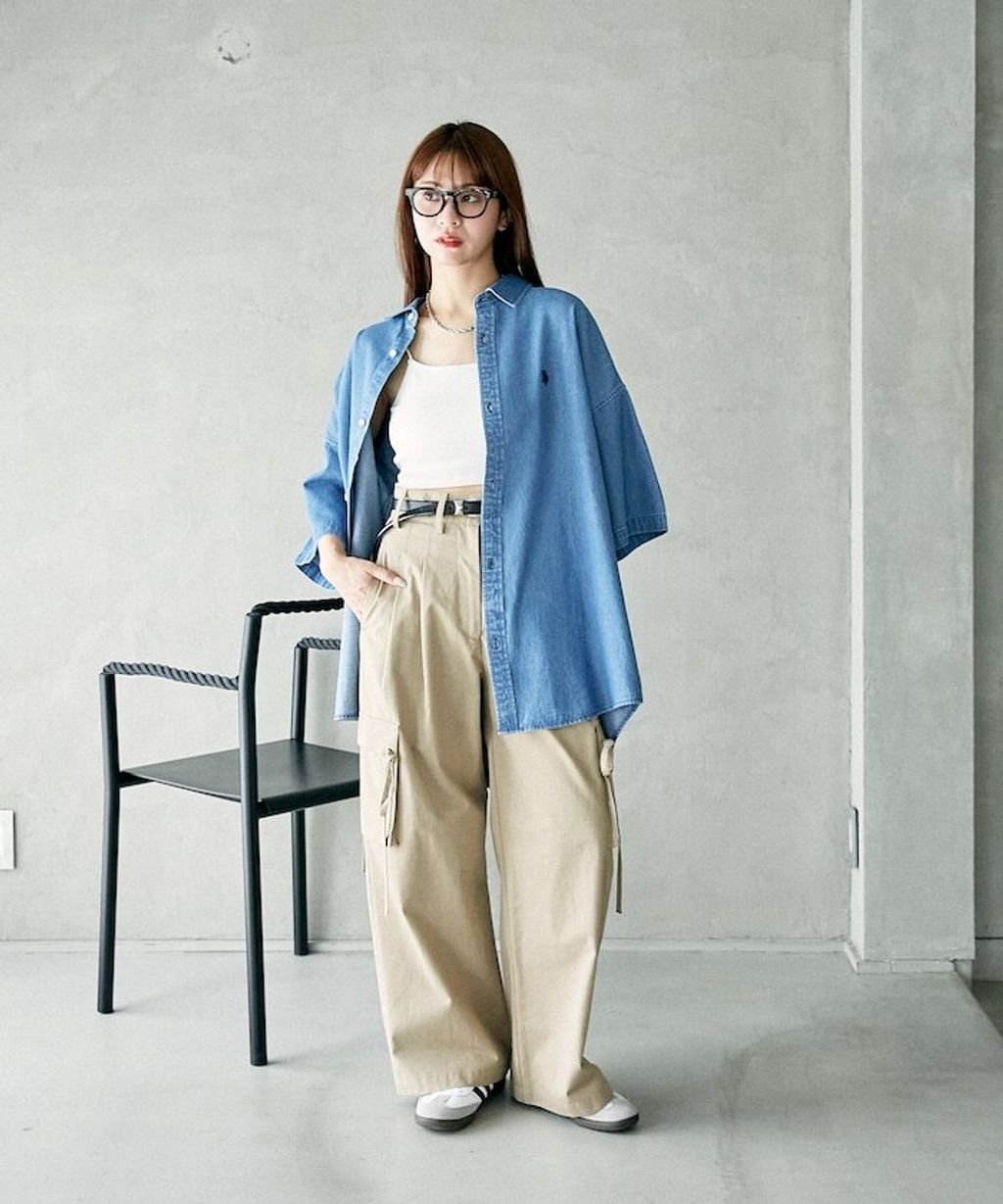 U.S. POLO USSN. × PUBLUX 丹寧短袖襯衫_46