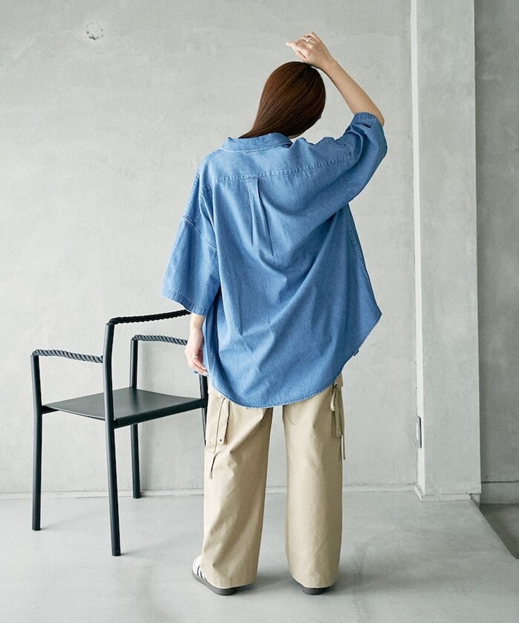 U.S. POLO USSN. × PUBLUX 丹寧短袖襯衫_47