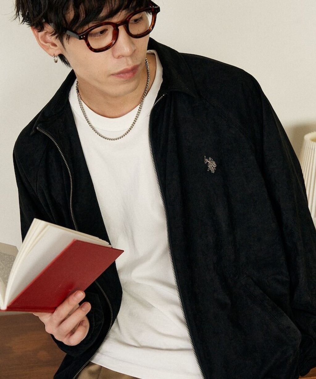 U.S. POLO ASSN. × PUBLUX 仿麂皮觸感短版夾克_1