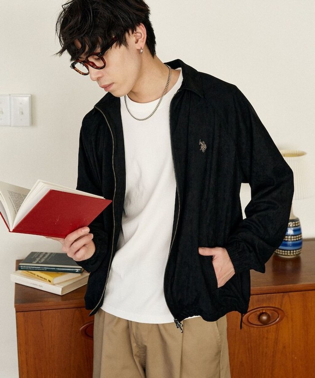 U.S. POLO ASSN. × PUBLUX 仿麂皮觸感短版夾克_10