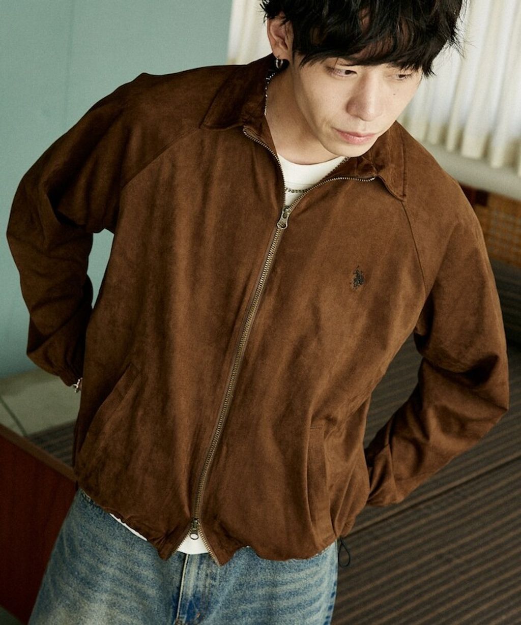 U.S. POLO ASSN. × PUBLUX 仿麂皮觸感短版夾克_12