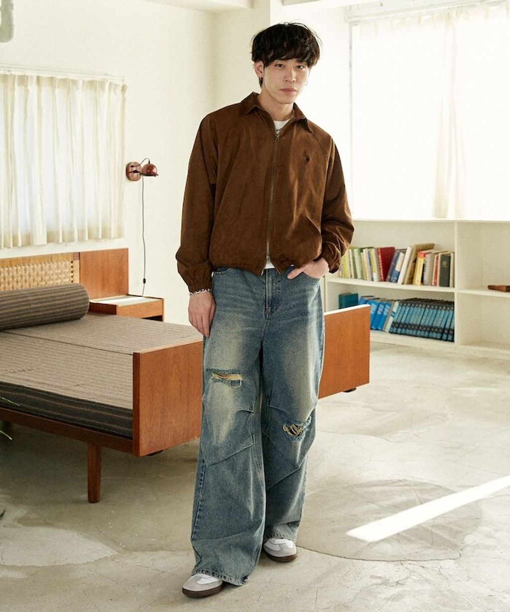 U.S. POLO ASSN. × PUBLUX 仿麂皮觸感短版夾克_16