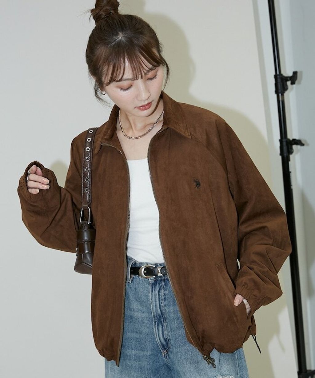 U.S. POLO ASSN. × PUBLUX 仿麂皮觸感短版夾克_30