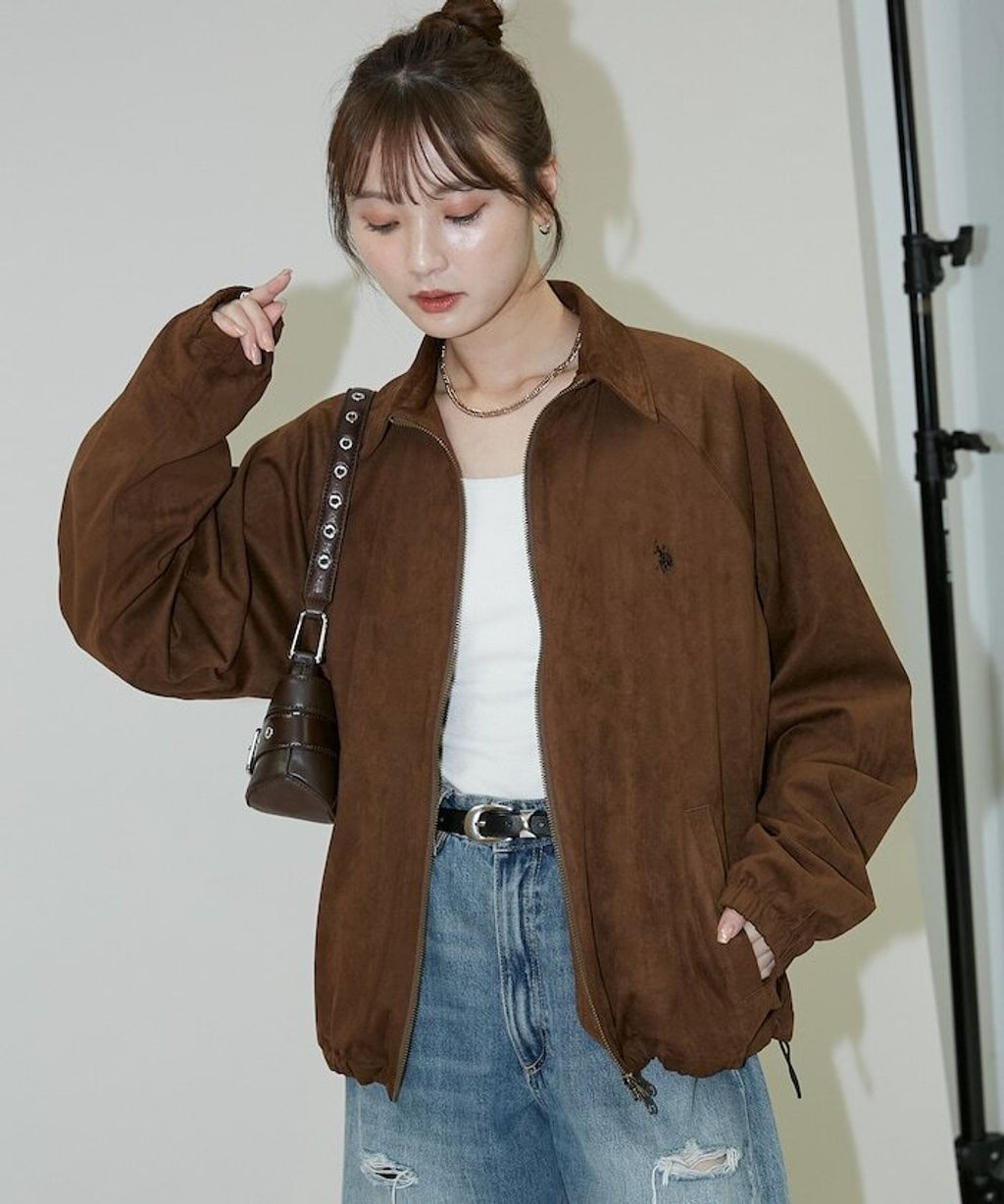 U.S. POLO ASSN. × PUBLUX 仿麂皮觸感短版夾克_36