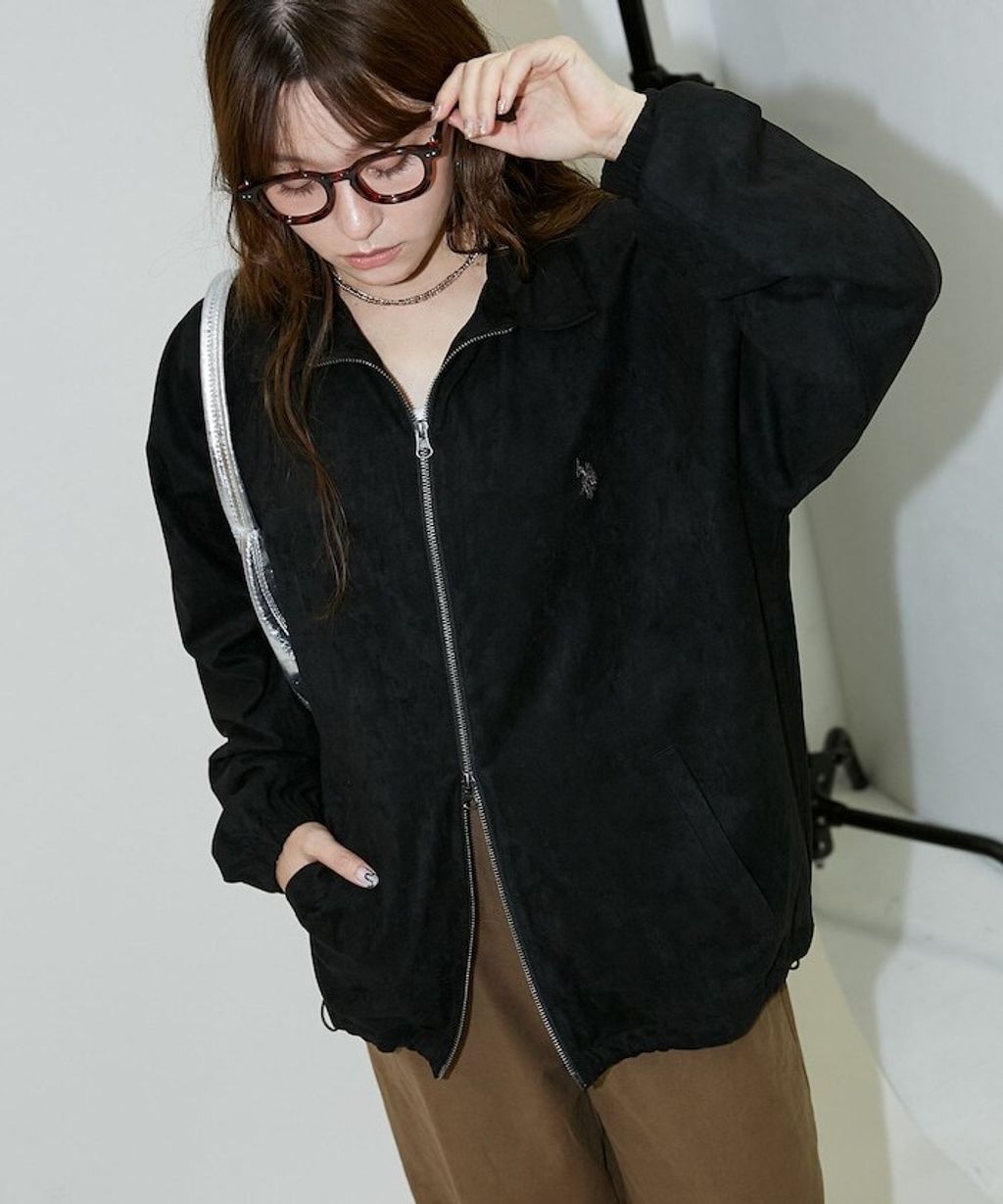 U.S. POLO ASSN. × PUBLUX 仿麂皮觸感短版夾克_42