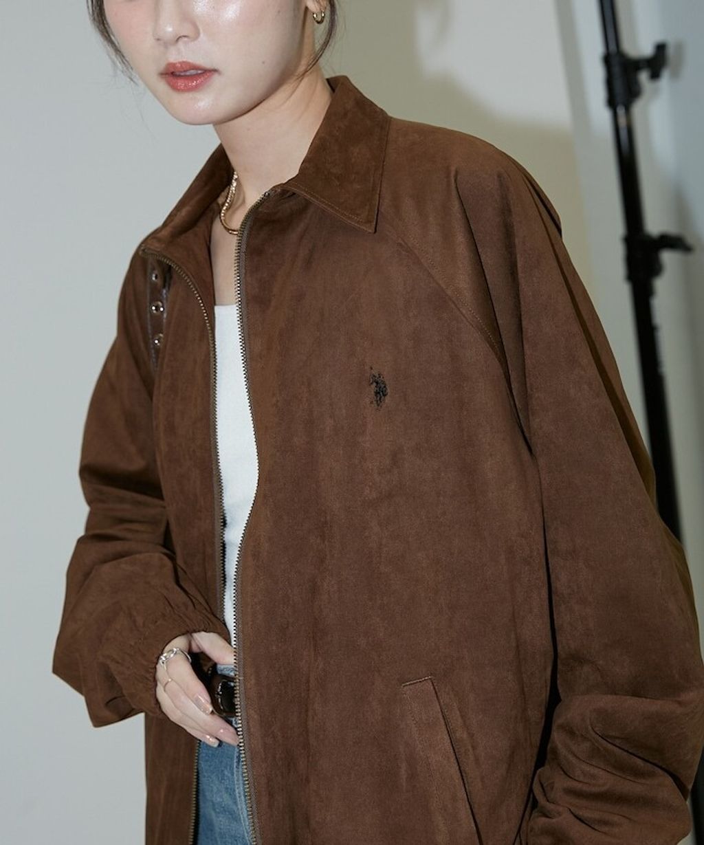 U.S. POLO ASSN. × PUBLUX 仿麂皮觸感短版夾克_37